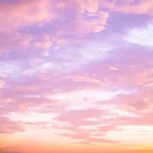 唯美天空粉色云朵图片头像