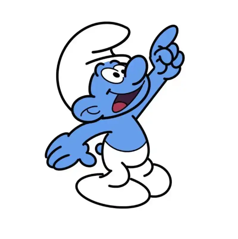 蓝精灵 #简笔画 #画画 - 抖音