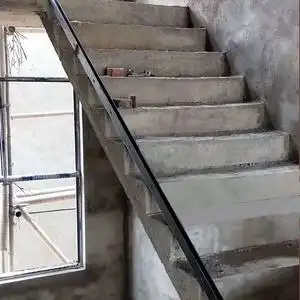 不锈钢钢化玻璃楼梯o阳台护栏扶手u型底槽固定配件预埋钢槽