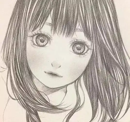 动漫人物素描,超适合画满一本速写本