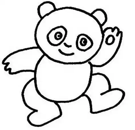 熊猫简笔画图片 熊猫简笔画图片可爱简单
