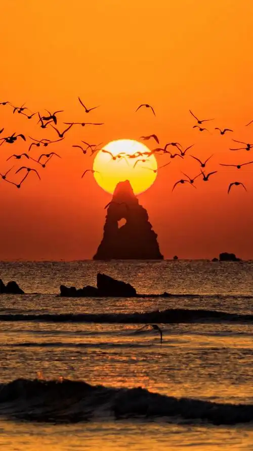 落日夕阳,锁屏图片,高清手机壁纸,风景-回车桌面