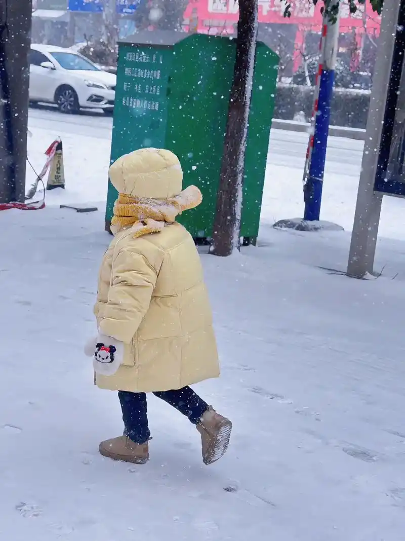 下雪天7615#我的女孩9799 #河南的雪 #瑞雪兆丰年 - 抖音