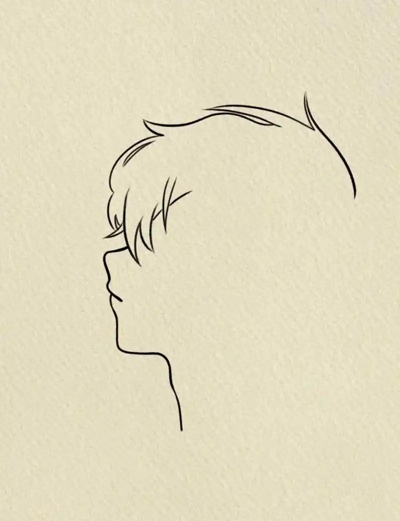 侧颜# #男生头像# #男头# #侧脸# #寻找小红书绘画大神# #画画的日常