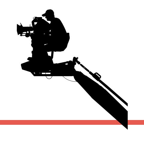 电影影视拍摄像摄影机摇臂墙贴画传媒公司玻璃镂空装饰背景墙贴纸