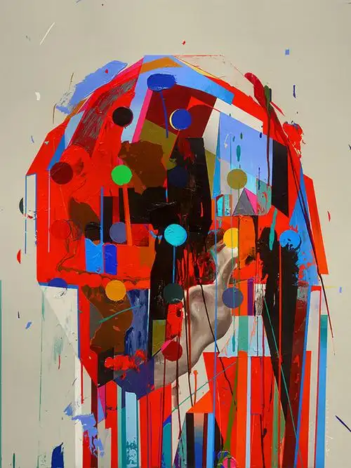 来自美国艺术家erikjones的一组个性拼贴插画作品