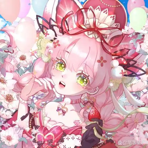 卡哇伊粉色水果草莓女孩系列头像(第三期) 又来更新粉色的草莓女孩