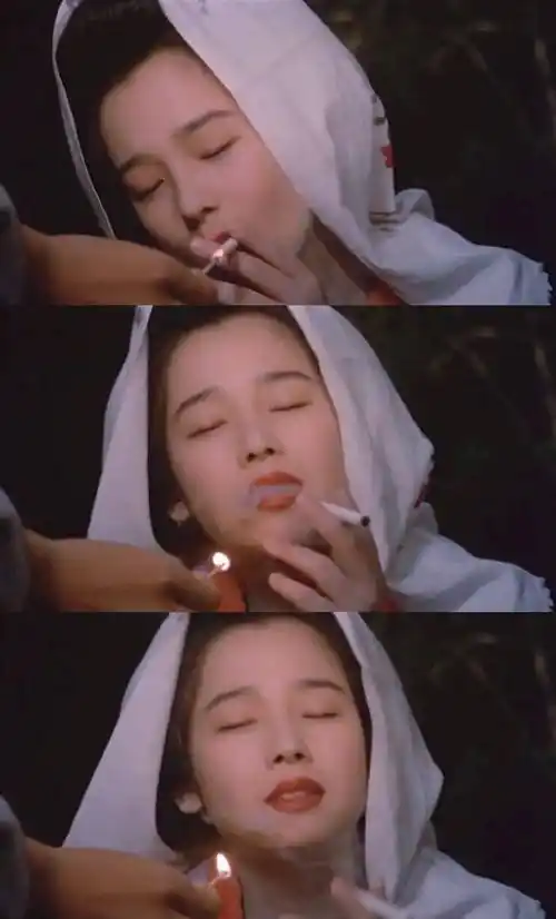 网上流传着一段田中裕子"勾魂"三部曲.