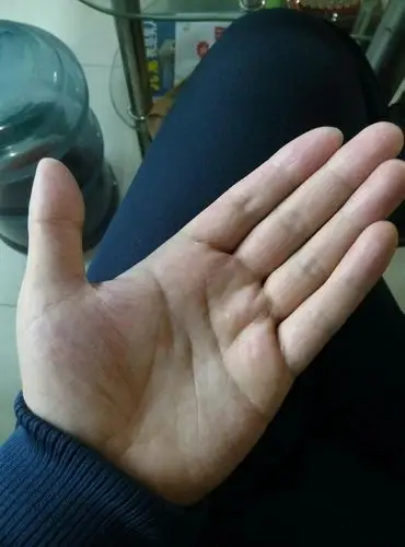 男左手的掌纹,求大神解释一下其中的含义