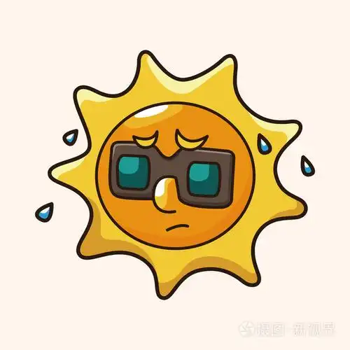 天气晴朗的一天主题元素