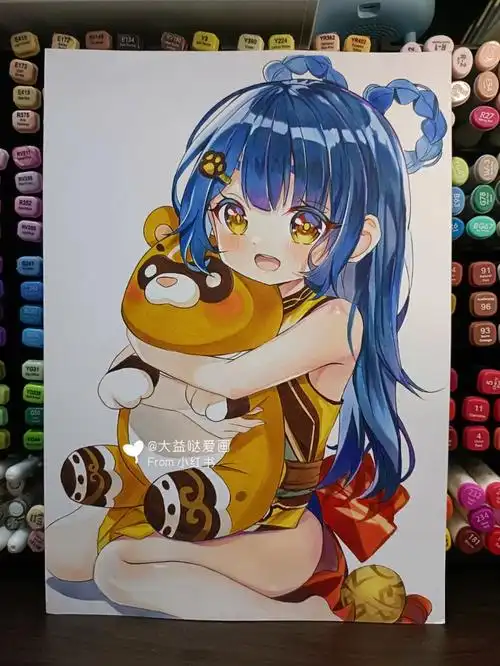 马克笔动漫手绘过程图