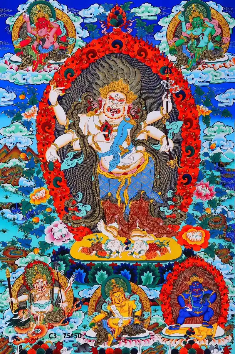 沃唐卡158-770698,六臂白玛哈嘎拉正名为白如意珍宝依 - 抖音