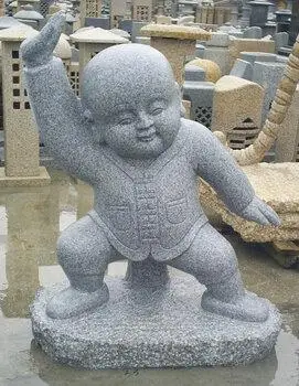 惠安海亨石雕手工雕刻人物石雕石雕小沙弥