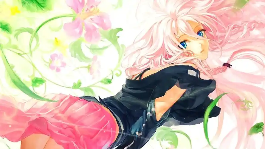 lookingatvieweranimeanimegirlsiavocaloidvocaloidflowers壁纸图片