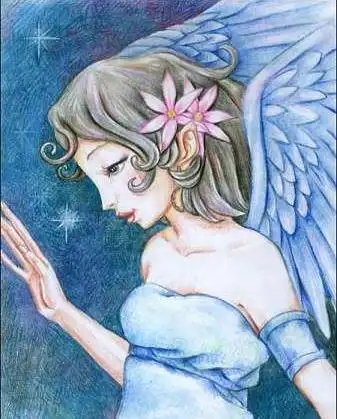 简笔画人物彩画彩画铅