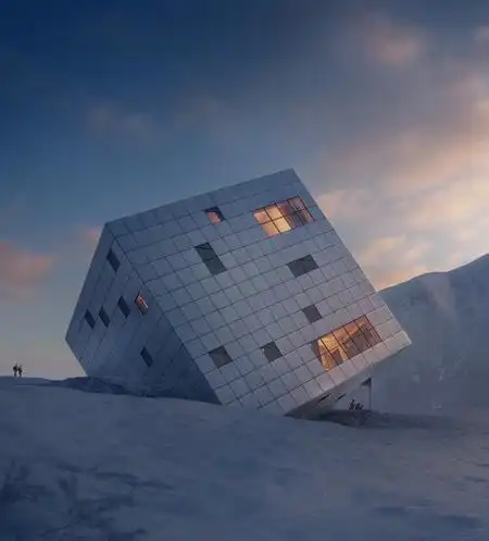 立体方块房屋建筑设计欣赏