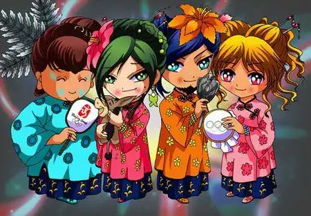 古代四大美女q版画