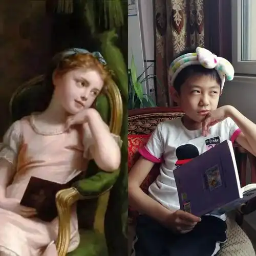 潍坊高新东风学校二年级四班艺术节参赛作品展示之《世界名画模仿秀》