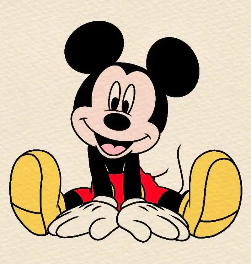 「简笔画」(100/55)迪士尼米奇鼠99·内附步骤  米奇99真的是一只