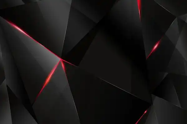 黑色炫酷科技感多边形ppt背景图片