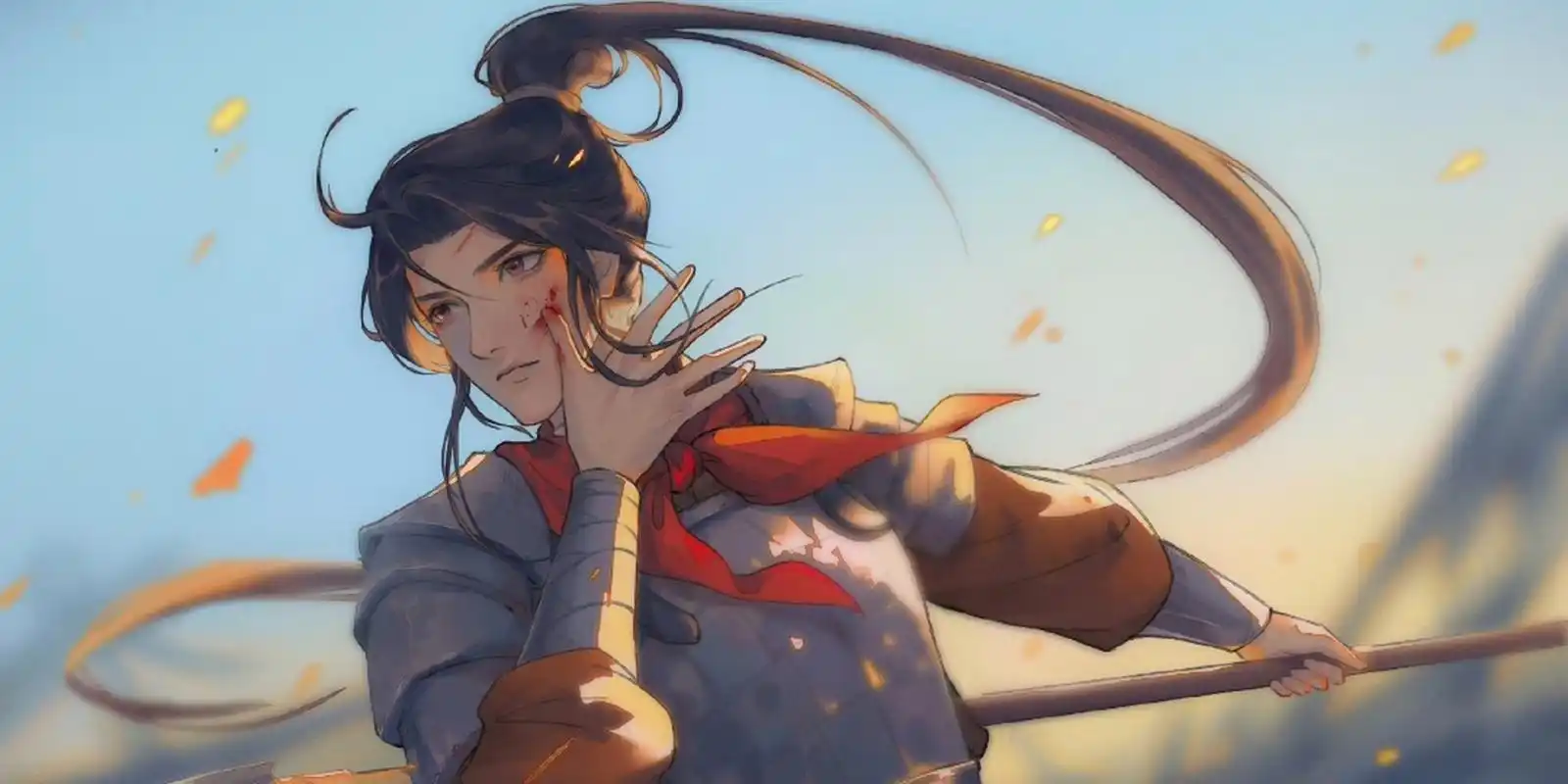 花将军好坚定的眼神