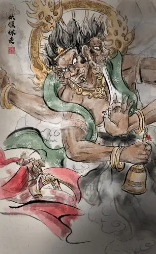 三头六臂阿修罗