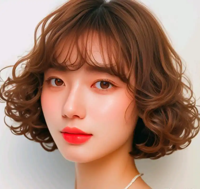 发型烫来烫去,最美还是波波头烫发,瘦脸时尚还洋气