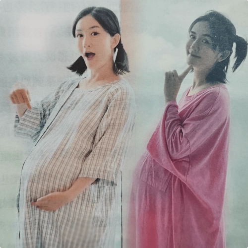 谢娜分享了多张自己怀二胎的孕妇照,透露自己怀孕期间被查出了妊娠