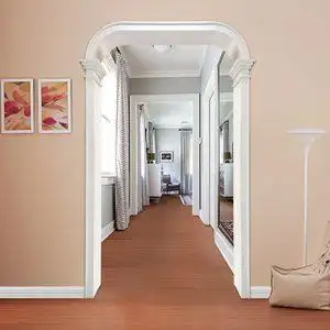 树宝宝拱形垭口弧形造型过道门洞双包套客厅门框门套包边定制烤漆