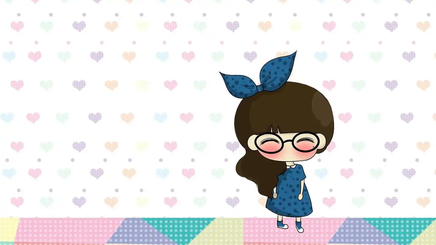 动漫小女孩小希卡通图片桌面壁纸