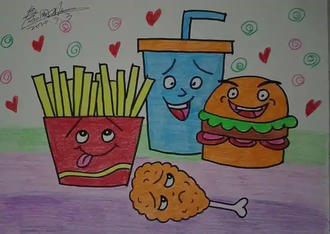 国梅美术简笔画作品集二年级简笔画小学生三年级画画大全 小学简笔画