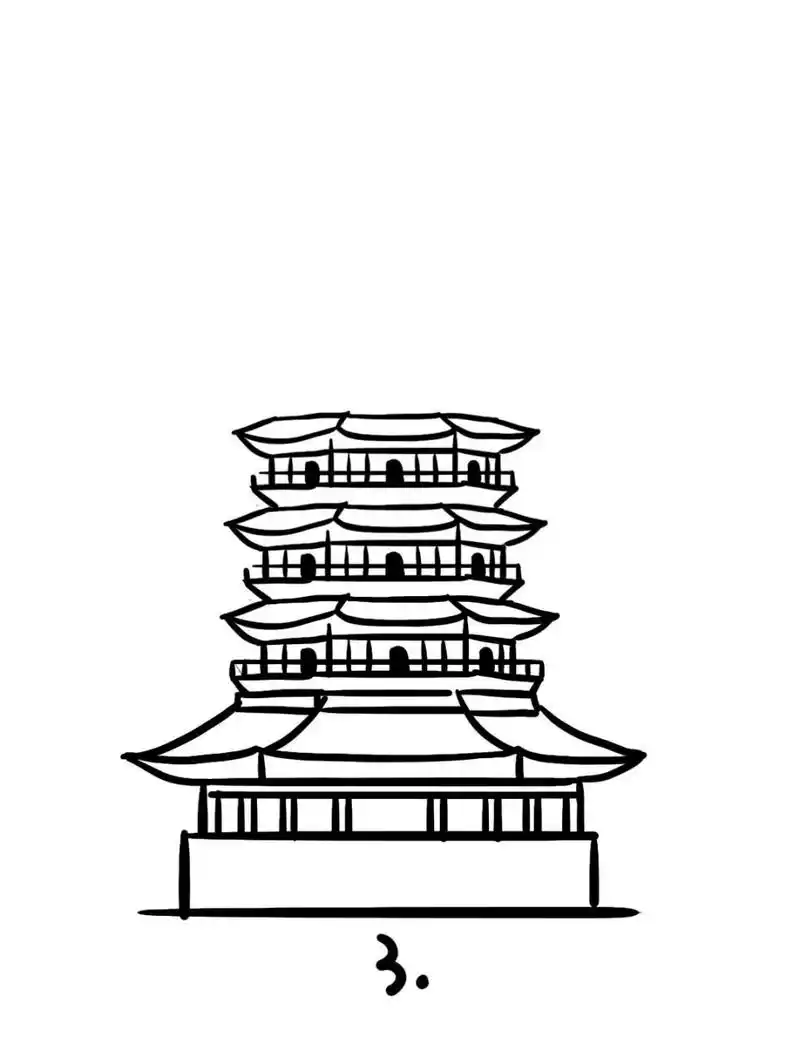 如何画杭州雷锋塔?|地标建筑简笔画教程26 雷峰塔又名"黄妃塔",位于西