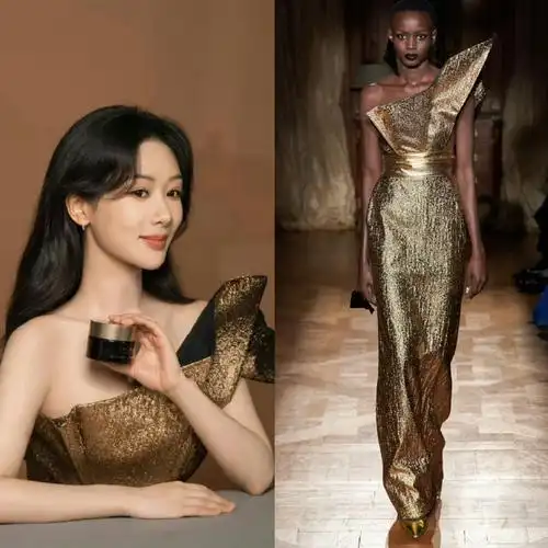 杨紫妆造##杨紫高定黑礼裙