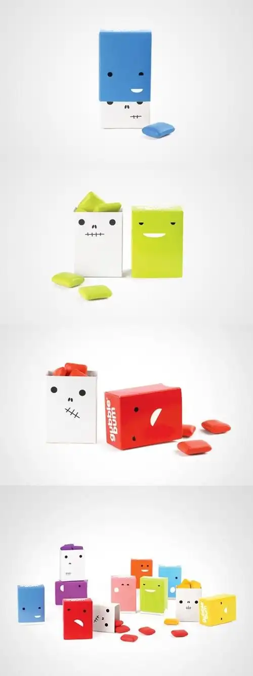 一组糖果包装设计.