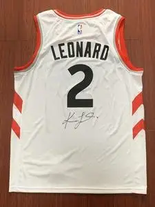 莱昂纳德亲笔签名球衣 伦纳德亲签篮球服 nba猛龙 马刺 快