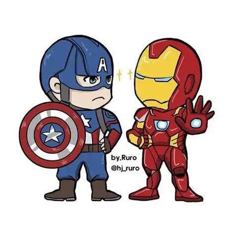 美国队长简笔画 美国队长简笔画儿童