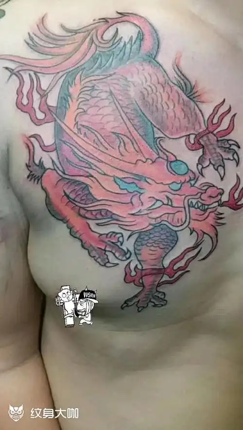 麒麟_纹身图案手稿图片_燕青的纹身作品集