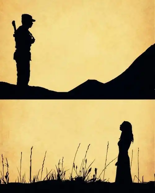 士兵愿我们的想念是我们坚持的动力