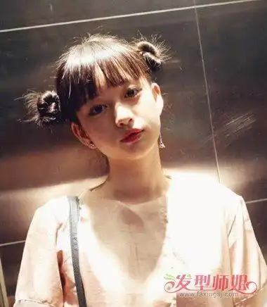 超可爱齐刘海扎发应对开学季 只有校园妹纸才能扎出齐刘海发型的神韵