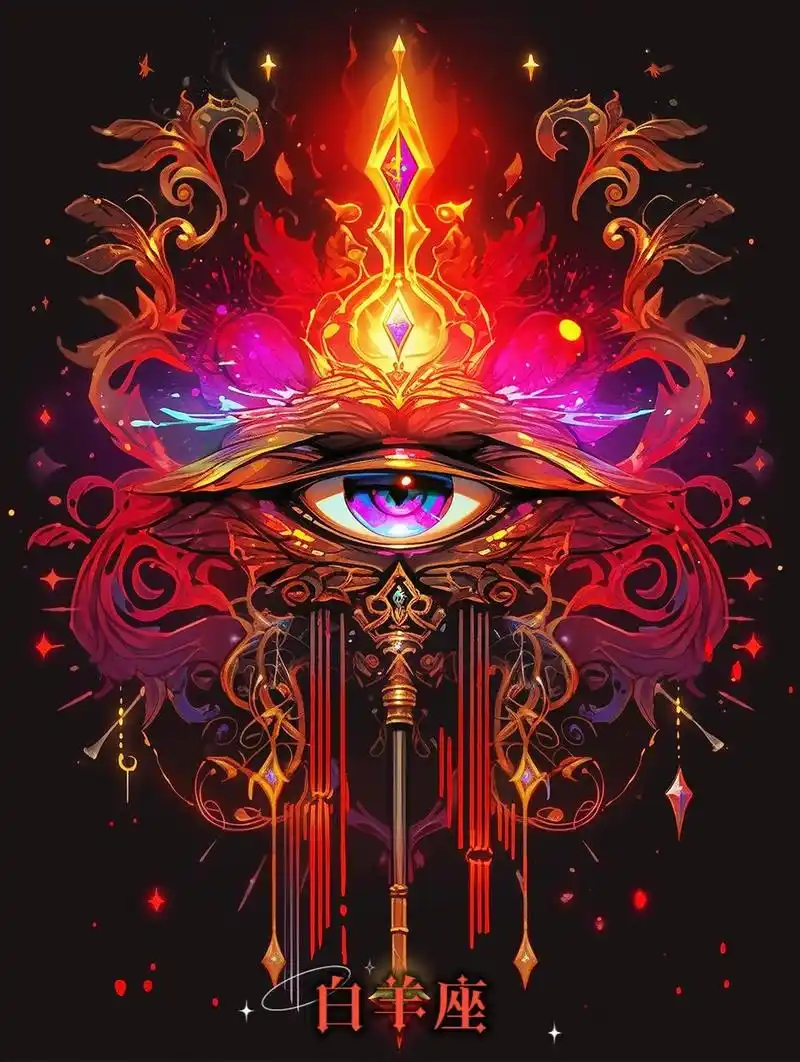 白羊座(3月21日 - 4月19日):荷鲁斯之眼象征着勇气和冲动力,代表白羊