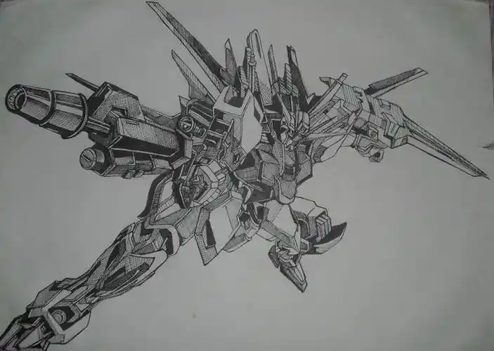 高达简笔画 q版独角兽高达简笔画