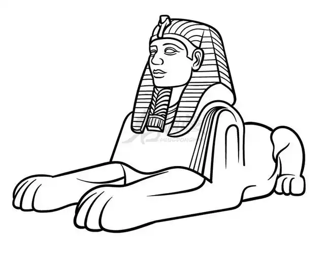 人面狮身像怎么画