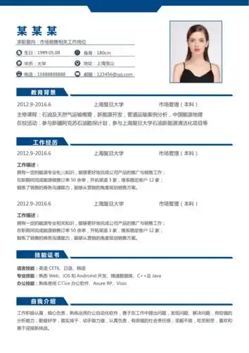 个人求职精选简历.docx 4页