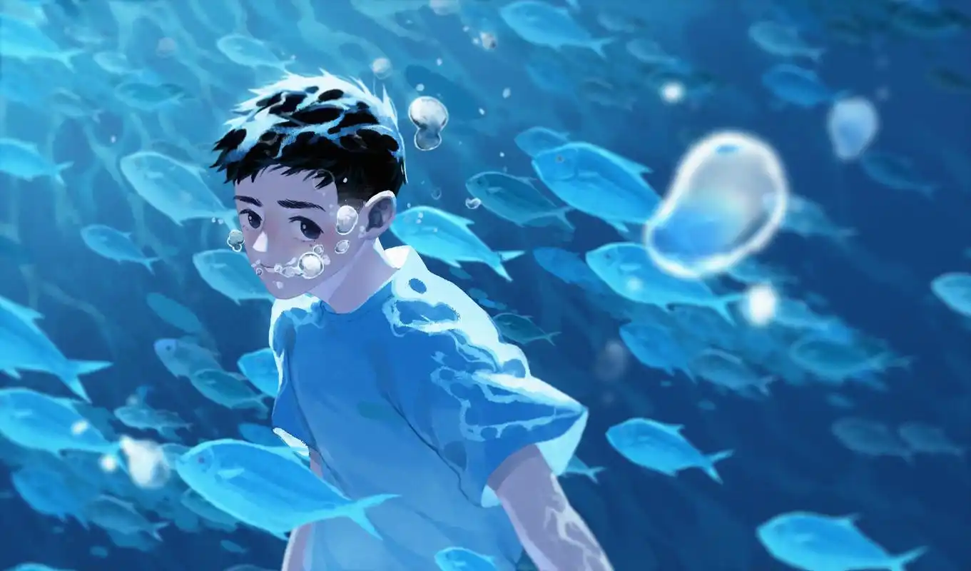 原创插画海洋系列|一方小世界.画了好多好多鱼啊95 #插画  - 抖音