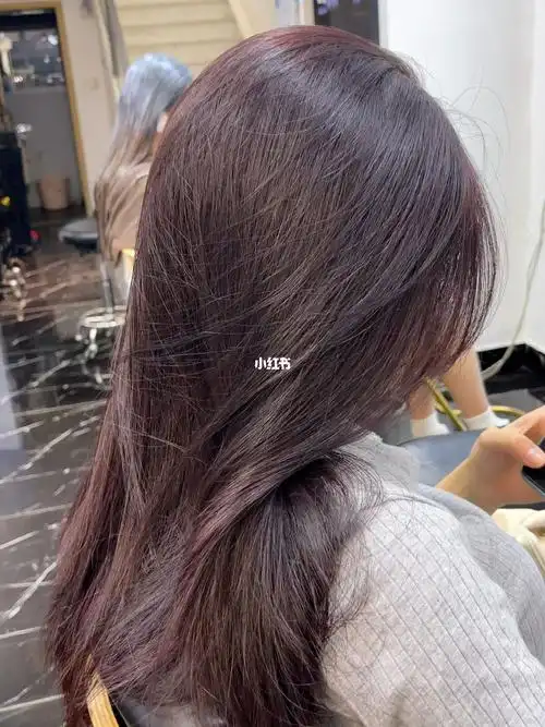 暗红色显白发色