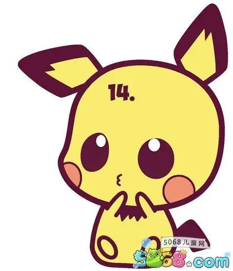 第7页皮卡丘 儿童画简笔画创意皮卡丘简笔画儿童画文化马克笔简笔画皮