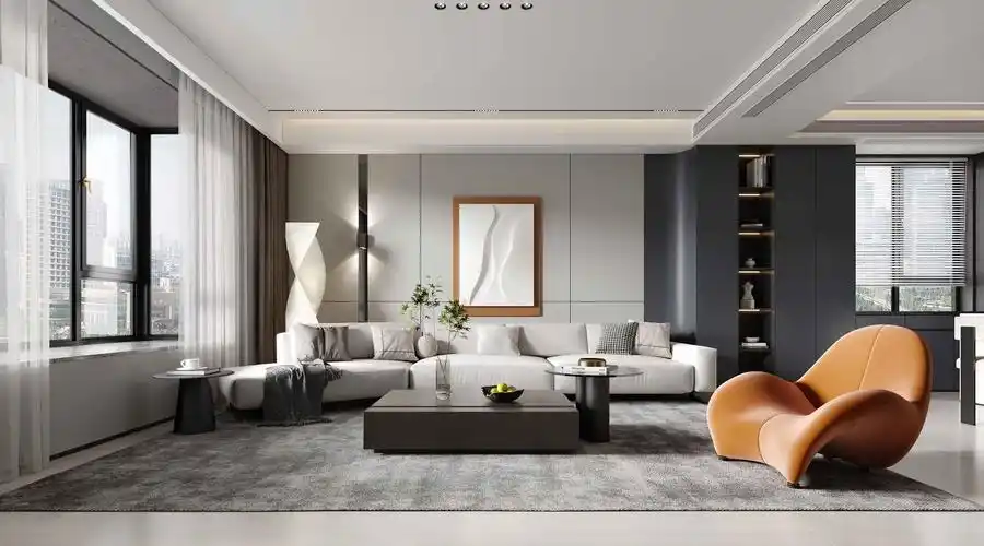 现代复试客厅餐厅-室内设计-拓者设计吧