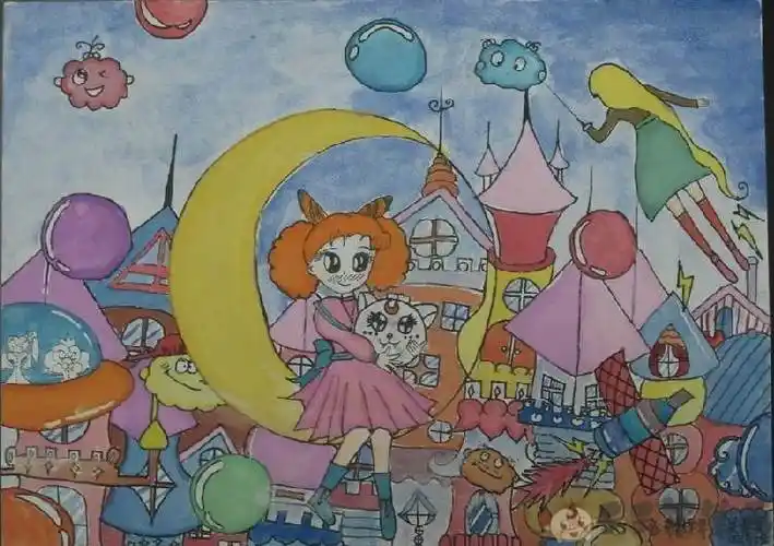 儿童8一12岁科幻画 儿童8一12岁科幻画 学生作品