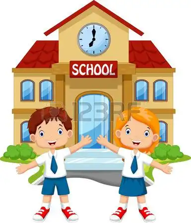 children in school clipart