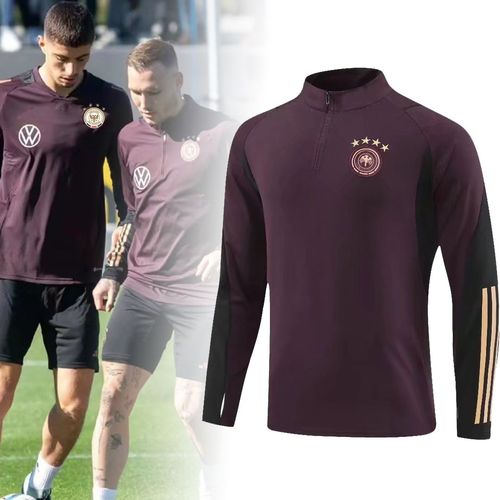德国队球衣足球训练服套装男秋冬长袖外套穆勒罗伊斯比赛队服定制
